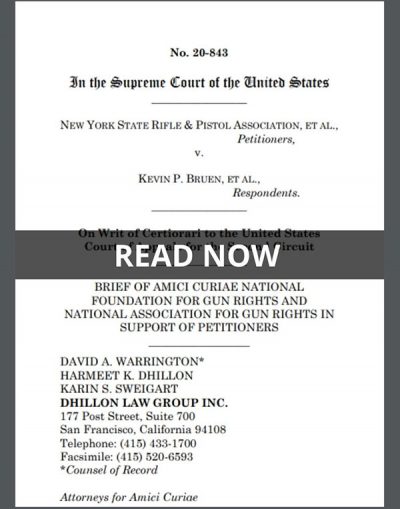 Amicus brief in NYSRPA v. Bruen by National Foundation for Gun Rights