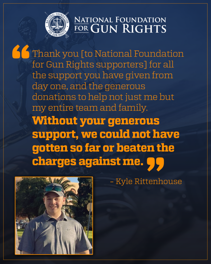 Kyle Rittenhouse thanks National Foundation for Gun Rights